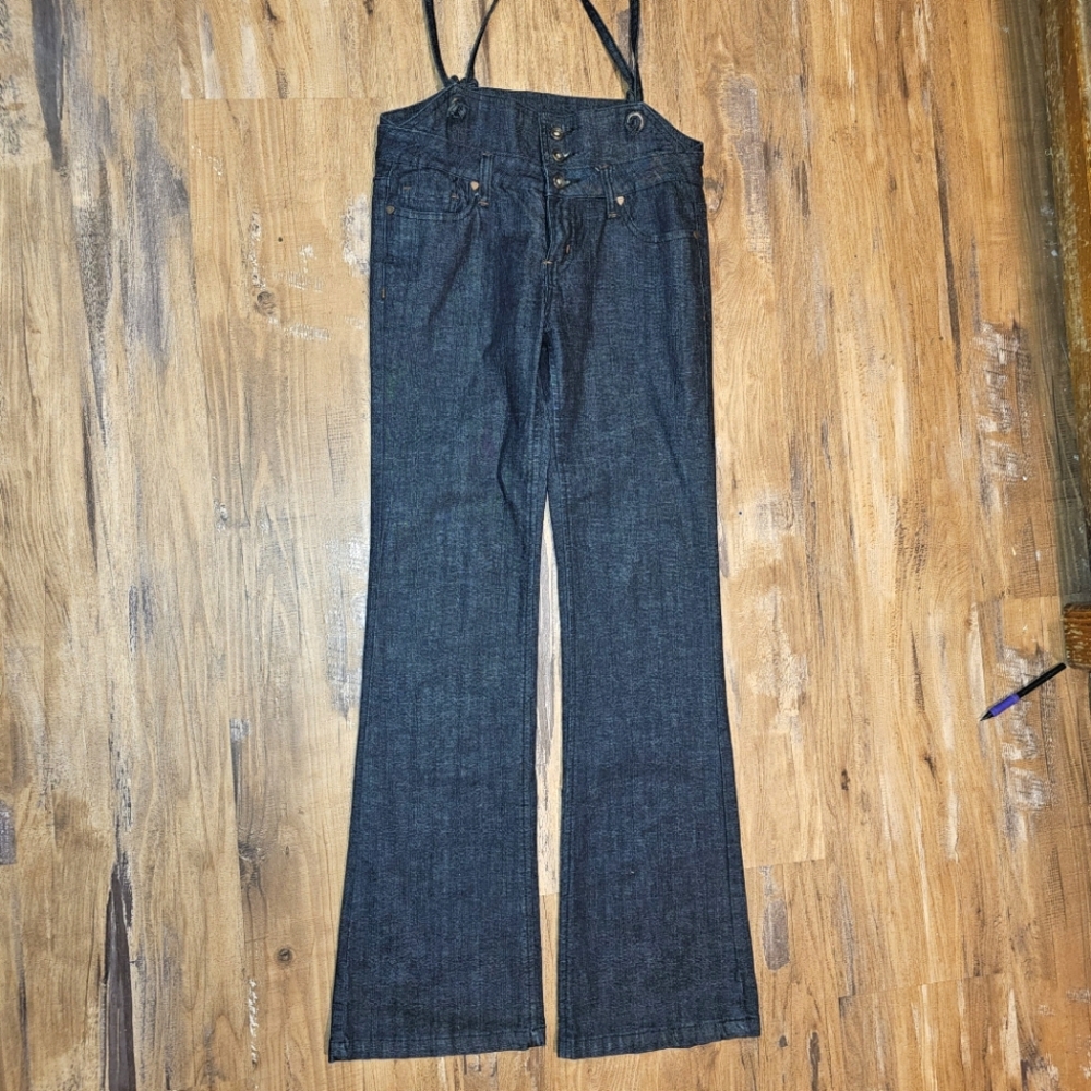 Cest Toi Vintage Jeans with suspenders sz Med